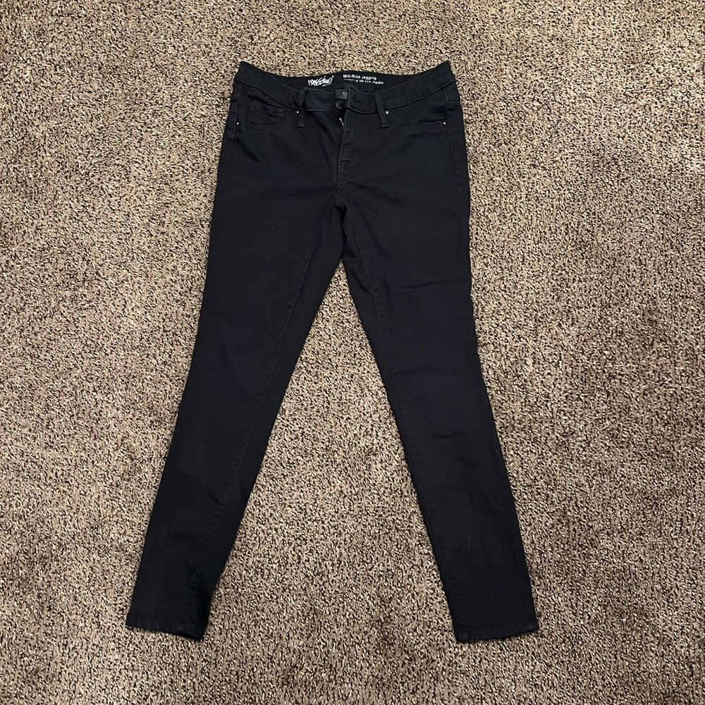 Mossimo Mid-Rise Jegging, Black, Skinny Jeans